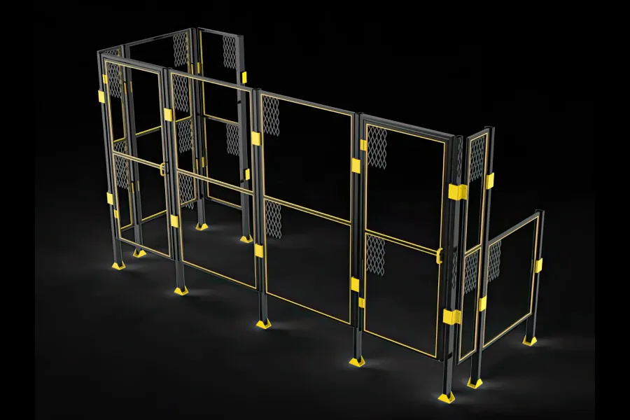 Heavy-Duty Metal Safety Fence Panel for Workspace and Transport Equipment